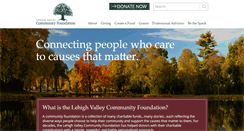 Desktop Screenshot of lehighvalleyfoundation.org