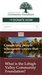 Mobile Screenshot of lehighvalleyfoundation.org