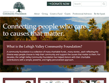 Tablet Screenshot of lehighvalleyfoundation.org